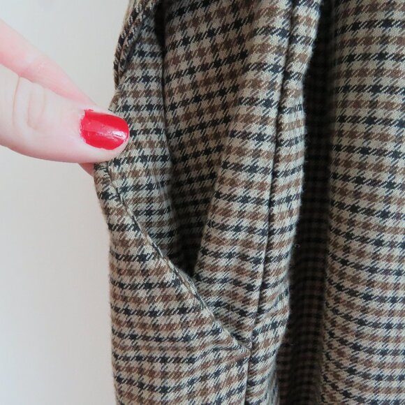 ELOQUII Belted Wide Leg Sleeveless Jumpsuit in Tan Plaid - Size US 24 - Picture 12 of 15